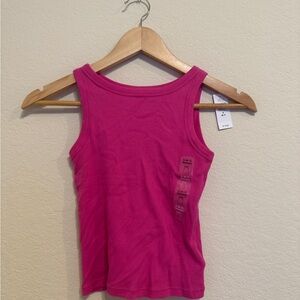 GAP Fuchsia Ribbed Tank Top